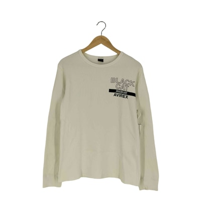 HONEYCOMB WAFFLE T-SHIRTS BLACK CAT ハニカムワッフル クルーネック L/S Tシャツ【1134317897240】