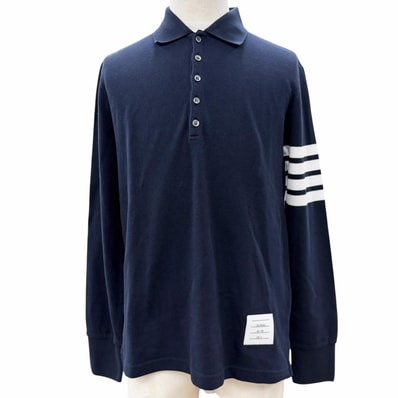 美品 トムブラウン 長袖ポロシャツ 0 MJP137B-07976-415