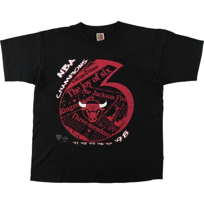 古着 90年代 フルーツオブザルーム FRUIT OF THE LOOM NBA CHICAGOBULLS シカゴブルズ スポーツプリントTシャツ メンズXL相当 ヴィンテージ/eaa621485