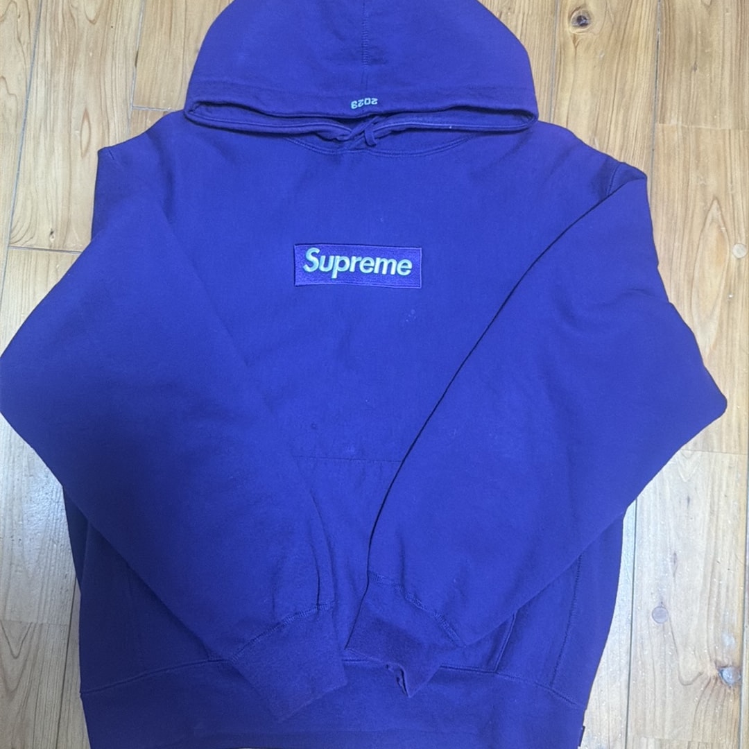Supreme Box Logo Hooded Sweatshirt "Purple" (23FW)