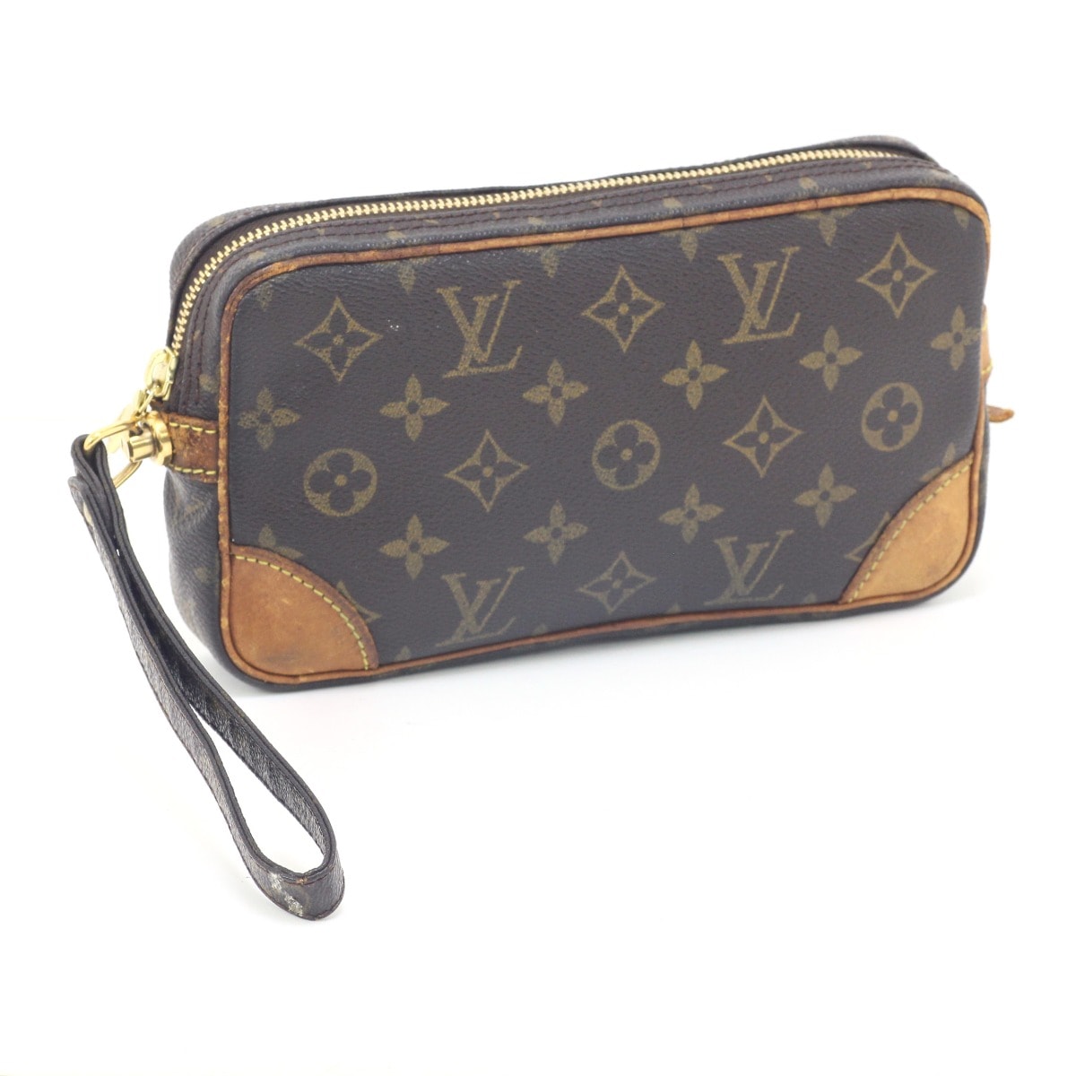 $$ LOUIS VUITTON ルイヴィトン セカンドバッグ モノグラム マルリードラゴンヌPM  M51827 ブラウン