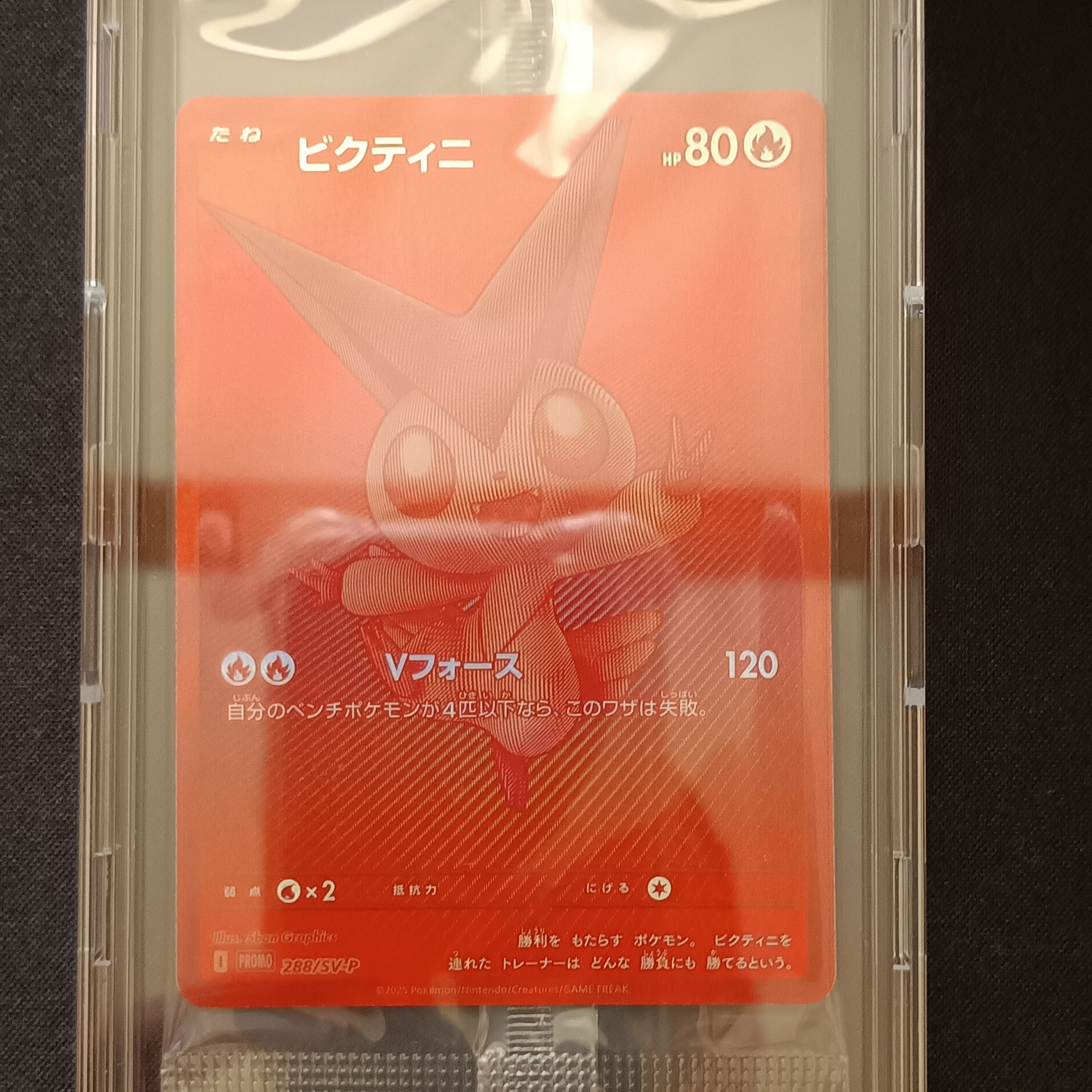 ビクティニ P [SV-P 288](プロモーションカード「ビクティニBWR争奪戦 上位賞 / おうちでブラックボルト・ホワイトフレア デッキ構築戦キャンペーン)