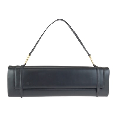 美品 LOEWE ロエベ アナグラム ブラック 黒 ゴールド金具 レザー ハンドバッグ ショルダーバッグ 602225 【中古】