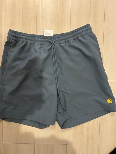 Carhartt WIP Chase Swim Trunks "Velvet Blue/Gold"