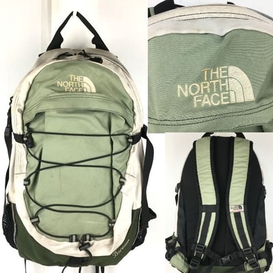 THE NORTHFACE/ノースフェイス リュックサック/デイバッグ【オリーブグリーン/グレー】ファスナー分け収納 /登山/アウトドア/管NO.sB26-16