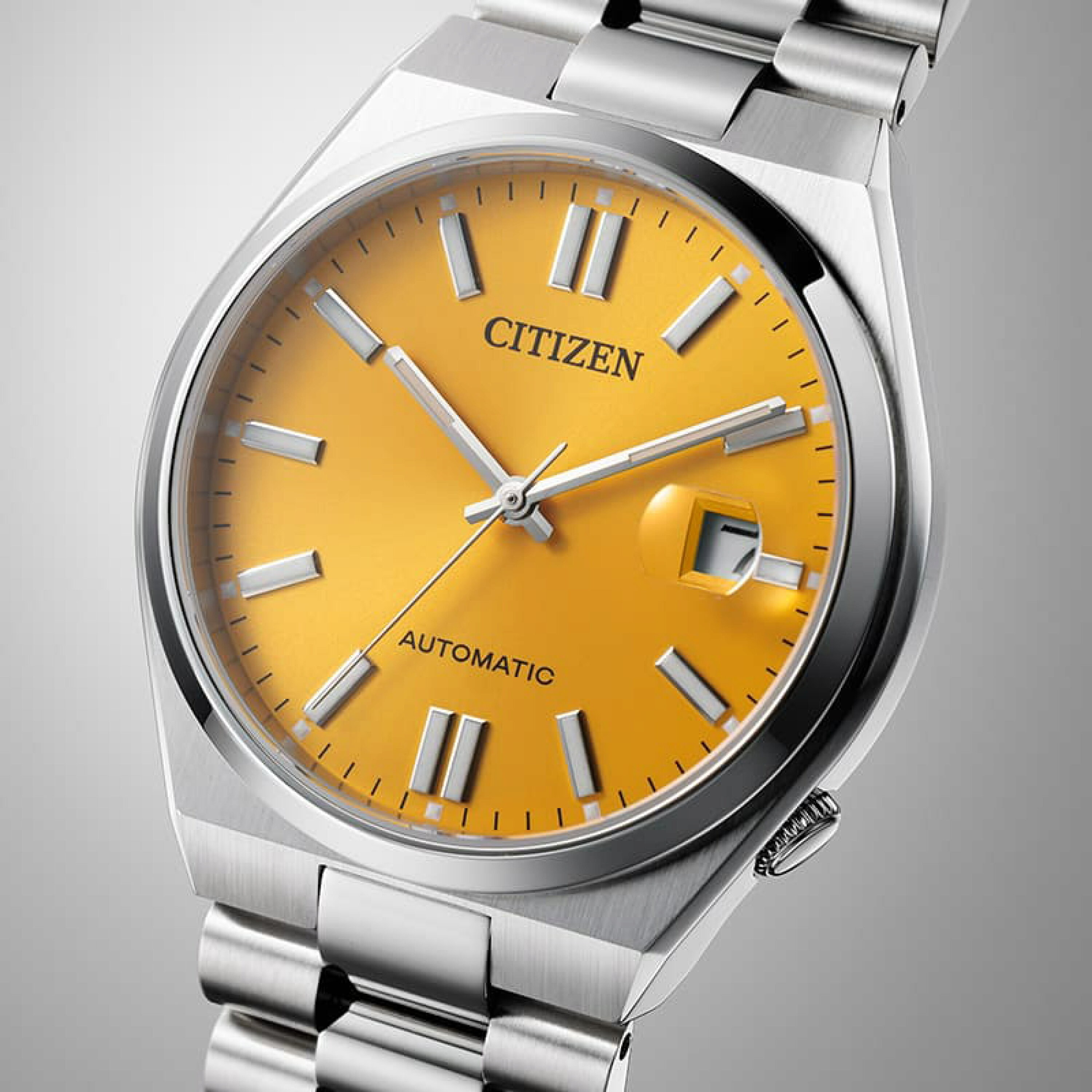 ★【極美品】シチズン CITIZEN シチズンNJ0150-81Z コレクション COLLECTION TSUYOSA ツヨサ ユニセックス イエロー 8210-S126967 機械式 自動巻き