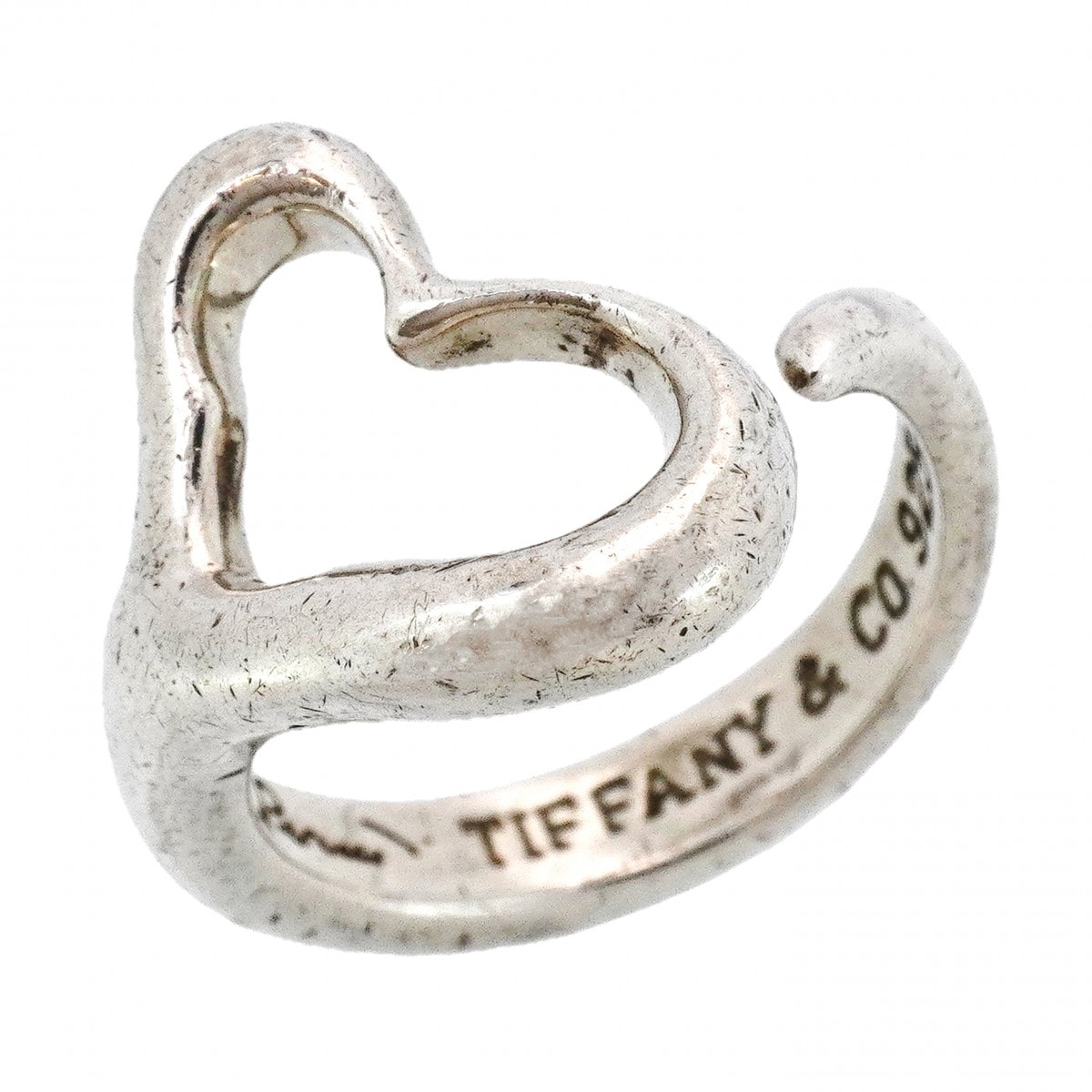 ★SALE【6jcb0317-k】ティファニー リング オープンハート シルバー925 8号【中古】レディース