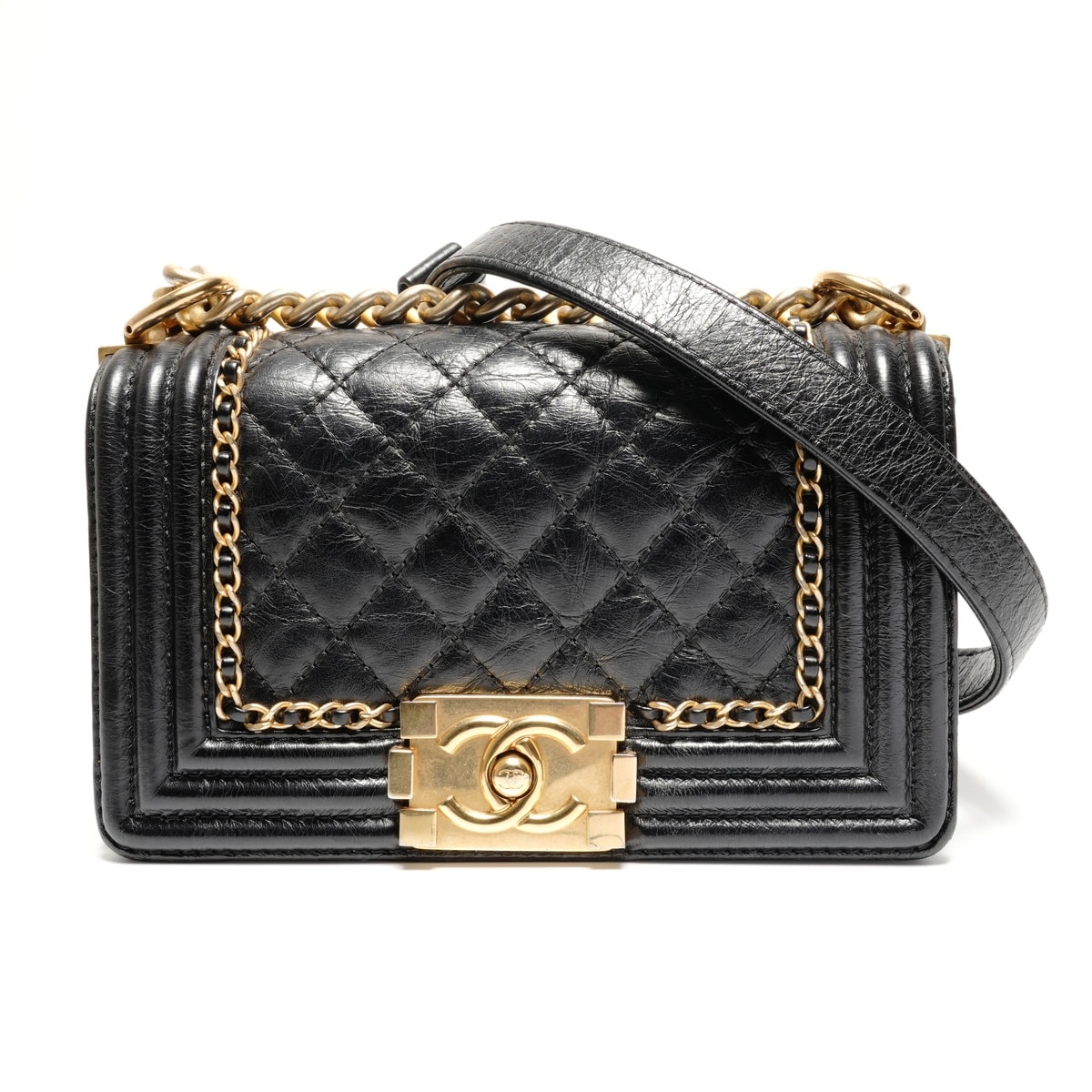 シャネル CHANEL ミニ ボーイ チェーン ラグジュアリー 23番台 2016-2017 ショルダーバッグ【中古】