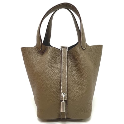 エルメス HERMES ピコタンロックPM/18 ピコタンロック PM 056289CK カバン バッグ ピコタン ハンドバッグ トリヨンクレマンス K刻 エトゥープ SV金具 未使用
