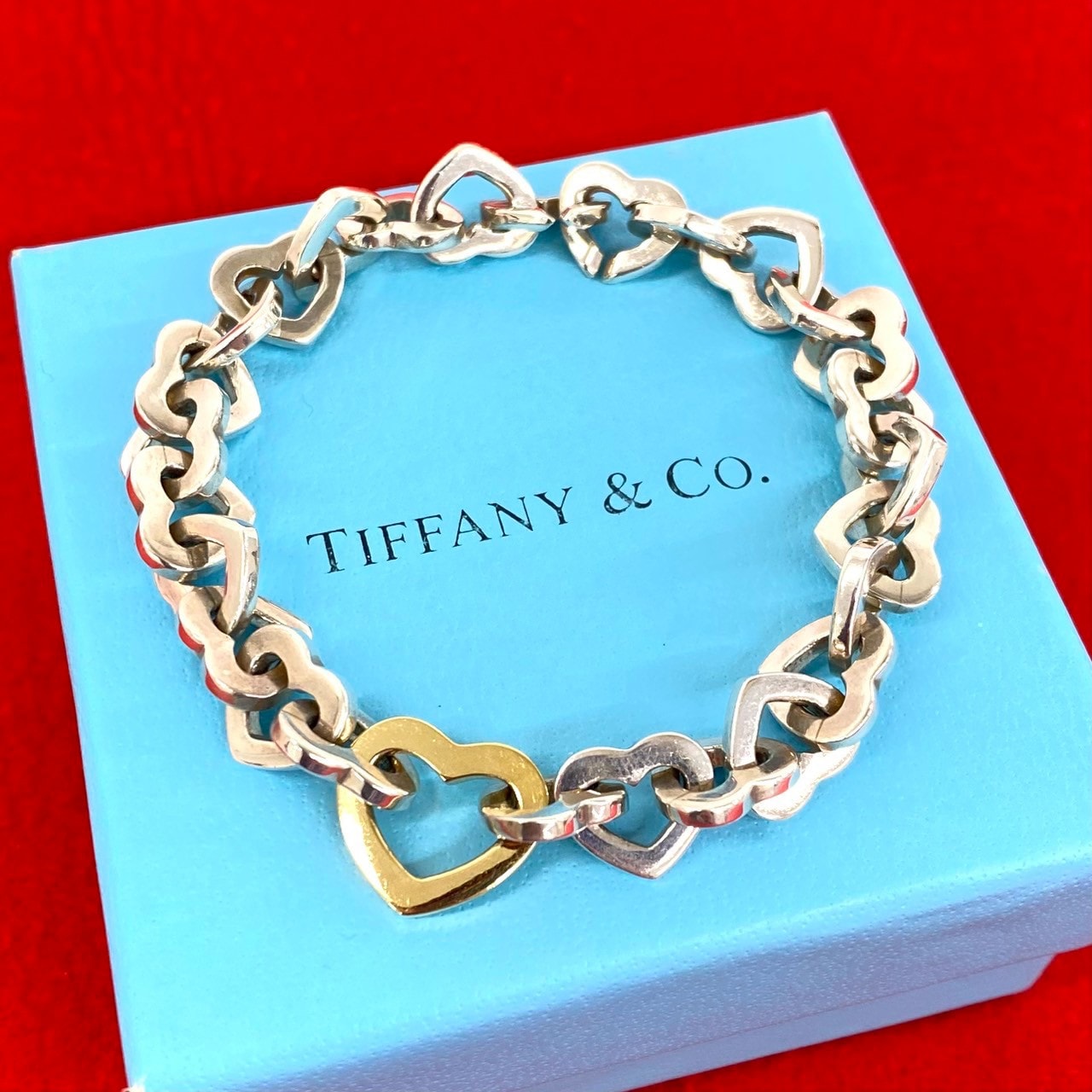 B (目立った傷や汚れなし)】TIFFANY&Co. ティファニー ハートリンク