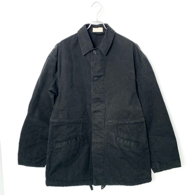The Row Maxence Coated-Cotton Jacket Black