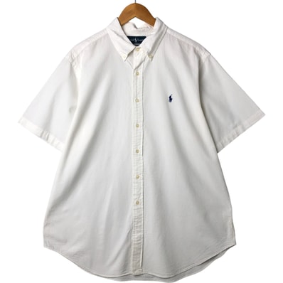 古着 ラルフローレン Ralph Lauren CLASSIC FIT シアサッカー 半袖 ボタンダウンシャツ メンズXL相当/eaa562973 【中古】 【250628】/eaa562973