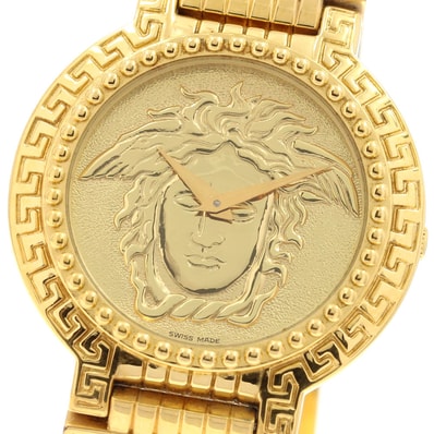 ヴェルサーチ メデューサ コインウォッチ 7008011 メンズ 【中古】