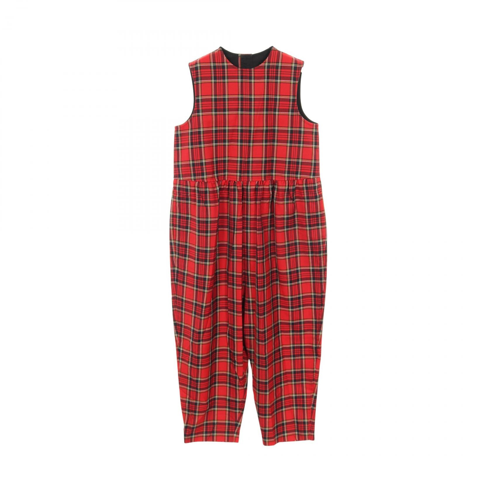 トリココムデギャルソン tricot COMME des GARCONS ツナギ 衣料品 ウール ポリエステル レディース レッド系 【中古】
