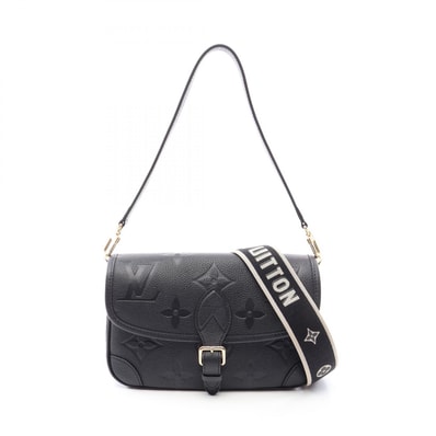 ルイ・ヴィトン LOUIS VUITTON ディアヌ モノグラムアンプラント ノワール 2WAY ハンドバッグ バッグ レザー レディース ブラック系 M46386 【中古】