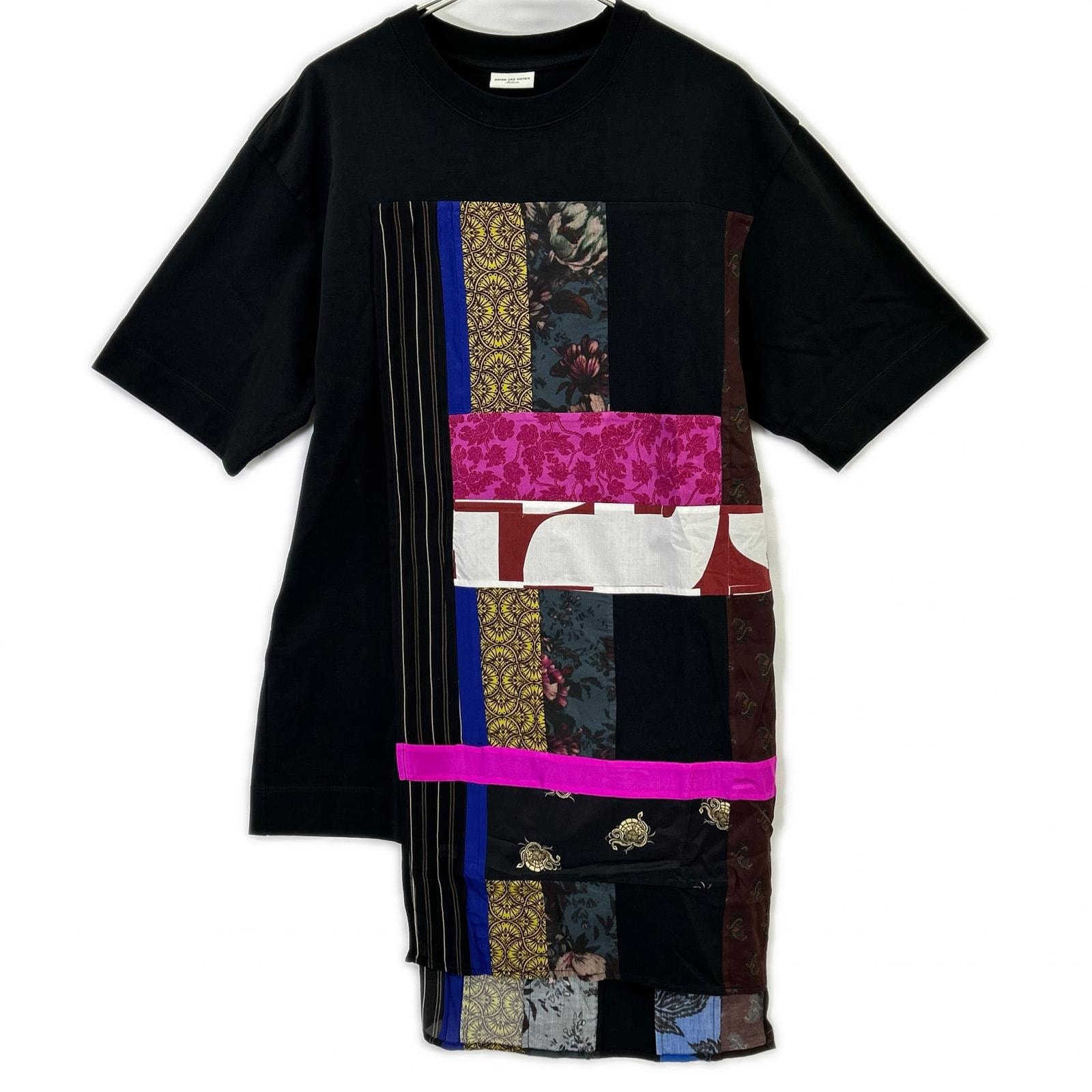 ドリスヴァンノッテン 【美品】パッチワーク フラッグ Tシャツ M