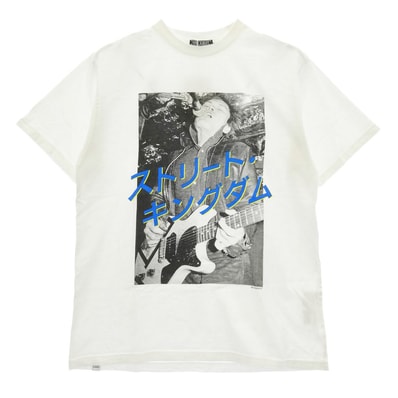 HYSTERIC GLAMOUR ヒステリックグラマー Tシャツ 26SS 02261CT59 ストリート・キングダム プリント 半袖 Tシャツ ホワイト系 L【極上美品】【中古】