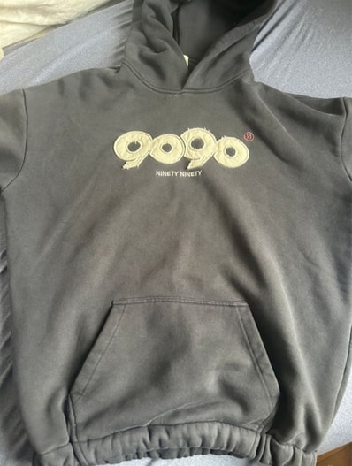 9090 OG Logo Rich Ballon Hoodie "Charcoal"