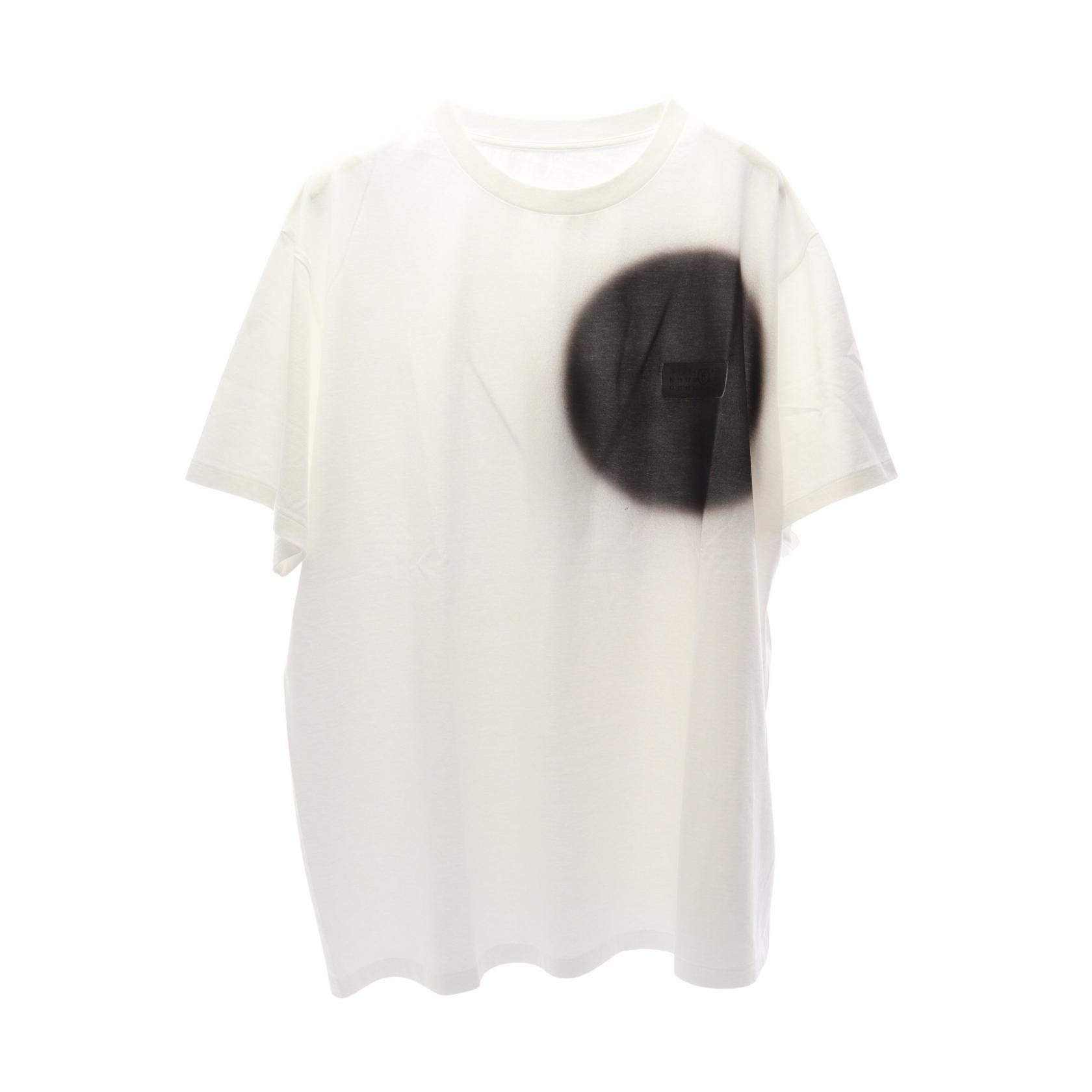 エムエムシックス MM6 スプレー 半袖Tシャツ 衣料品 トップス コットン メンズ ホワイト系 / ブラック系 SH0GC0067M20048101XL 【新品】