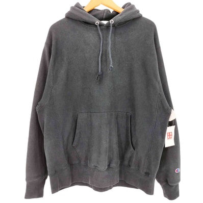 REVERSE WEAVE 70s 単色タグ 復刻 袖ロゴ刺繍 プルオーバーパーカー【1142519699128】