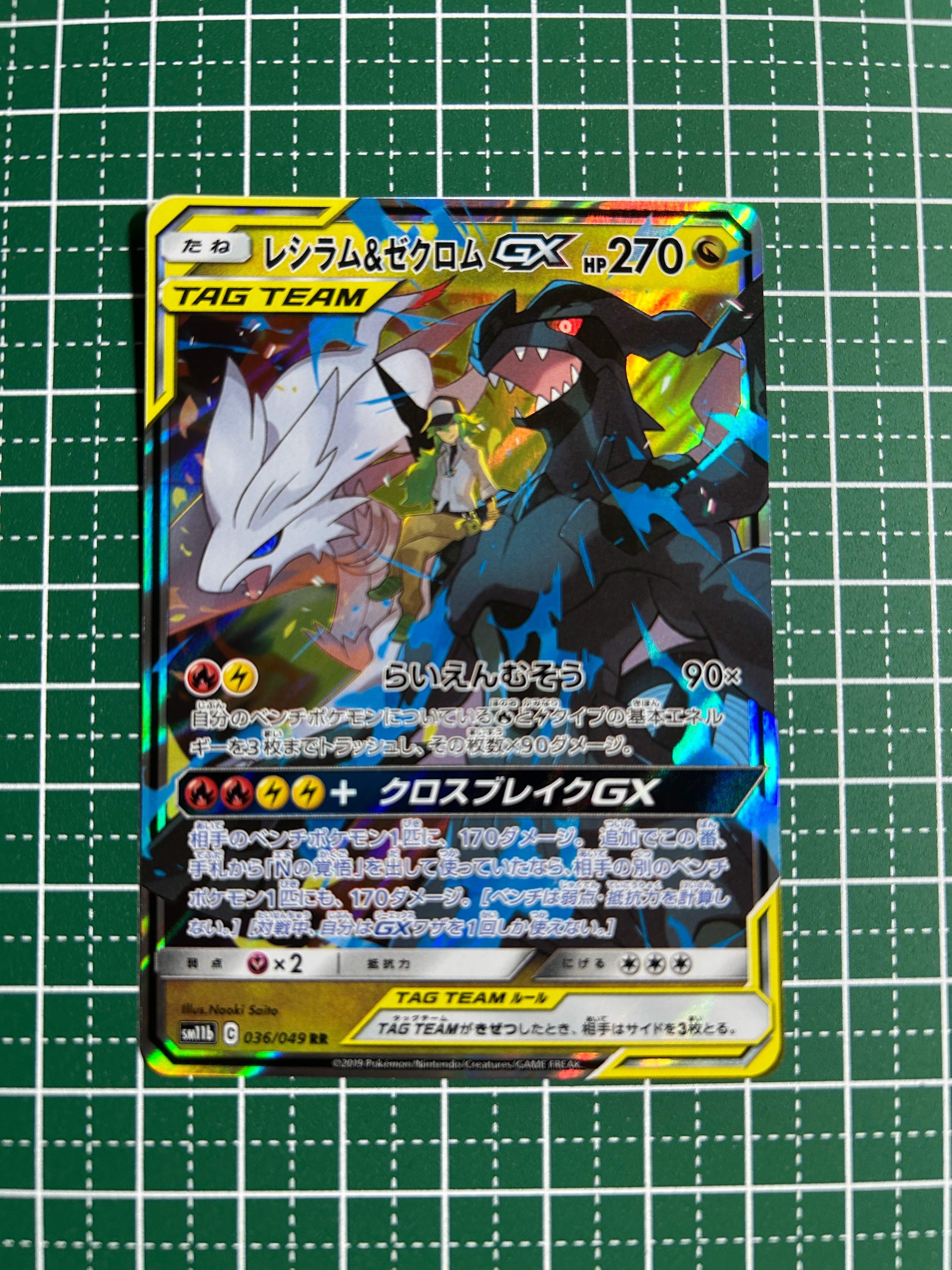 レシラム&ゼクロムGX (N) RR[SM11b 036/049](強化拡張パック「ドリームリーグ」)