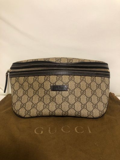 GUCCI GG Supreme Belt Bag "Brown"