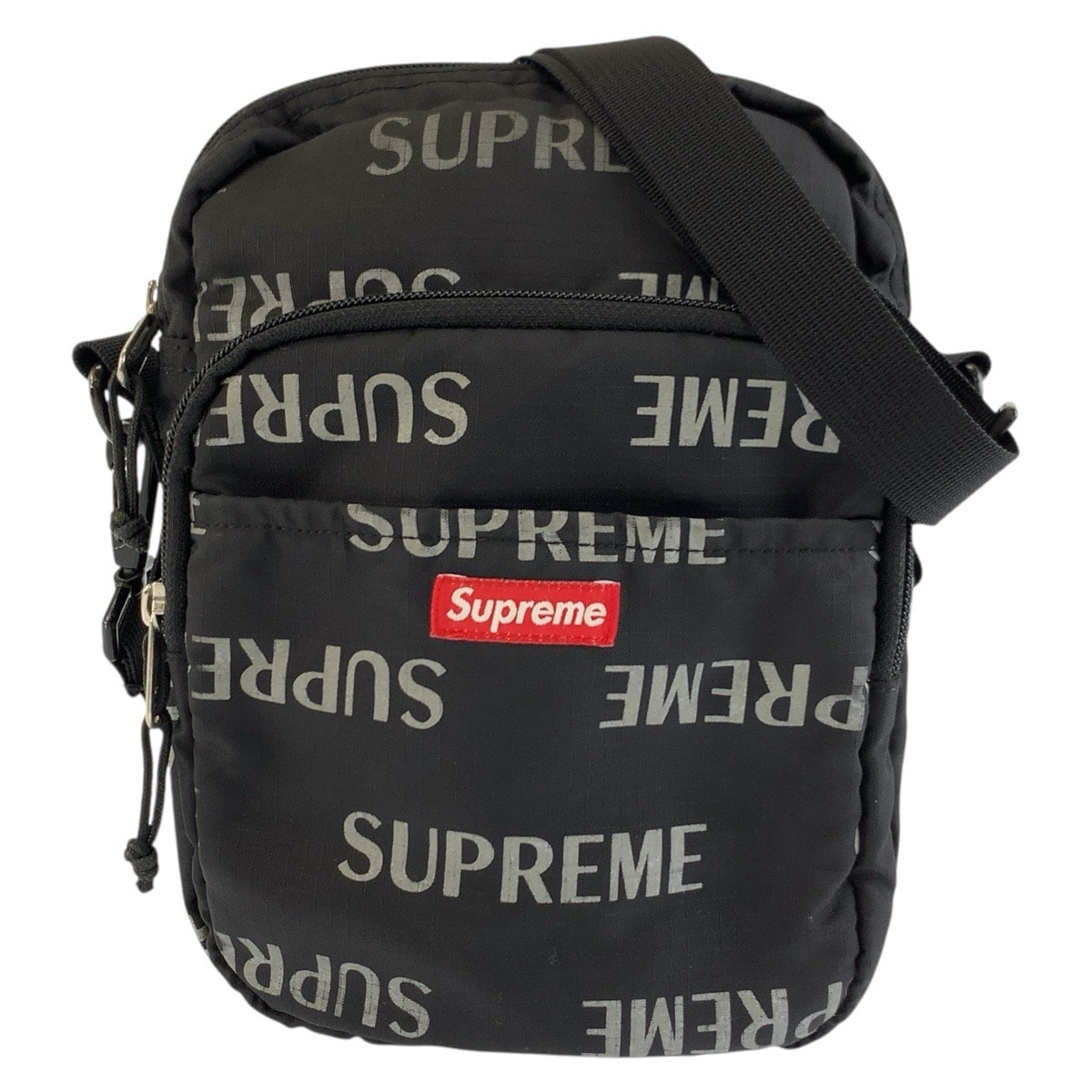 美品 Supreme シュプリーム ブラック 黒 ナイロン ショルダーバッグ ポシェット 男女兼用 604068 【中古】
