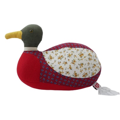 HUMAN MADE ヒューマンメイド その他アクセサリー HM24GD114 PATCHWORK DUCK PLUSH DOLL パッチワーク ダック ドール レッド系 マルチカラー系【極上美品】【中古】