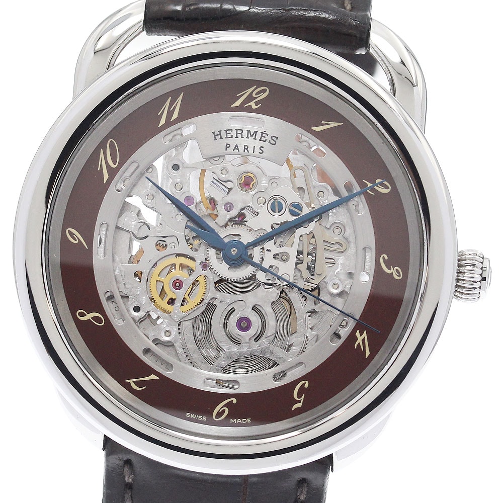 ☆良品  エルメス アルソー スケルトン  AR6.710a メンズ 【中古】