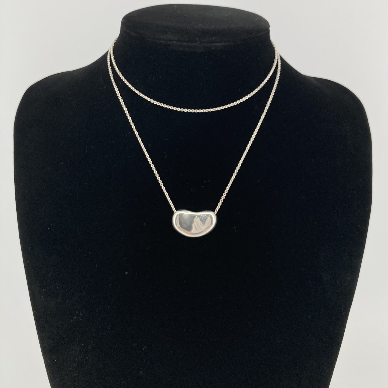TIFFANY&Co.(ティファニー) エルサペレッティ ビーン デザイン Ag925 ネックレス 17.64g シルバー