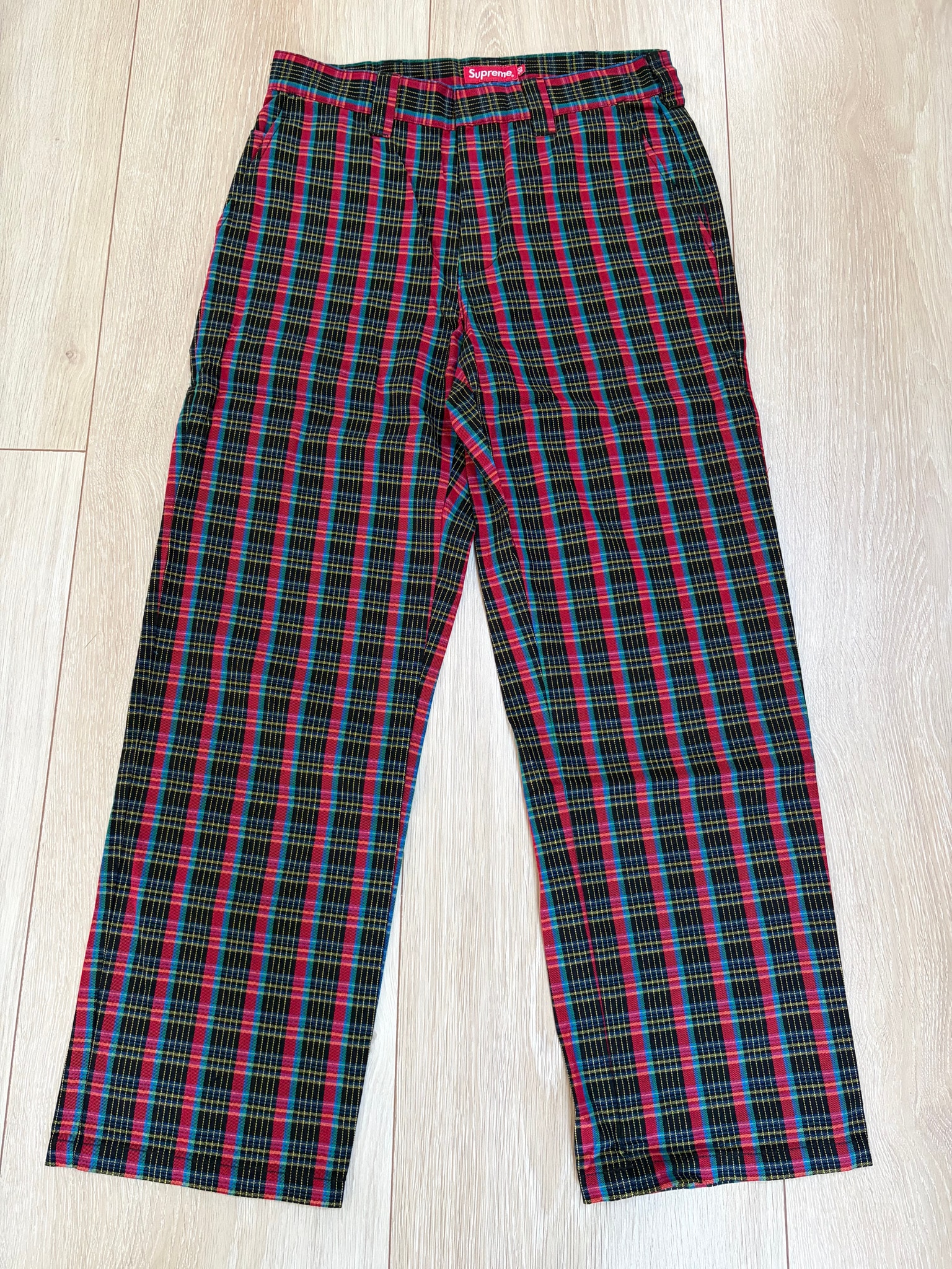 Supreme Work Pant "Red Plaid"