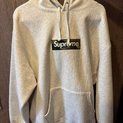 Supreme Box Logo Hooded Sweatshirt "Ash Grey" (23FW)
