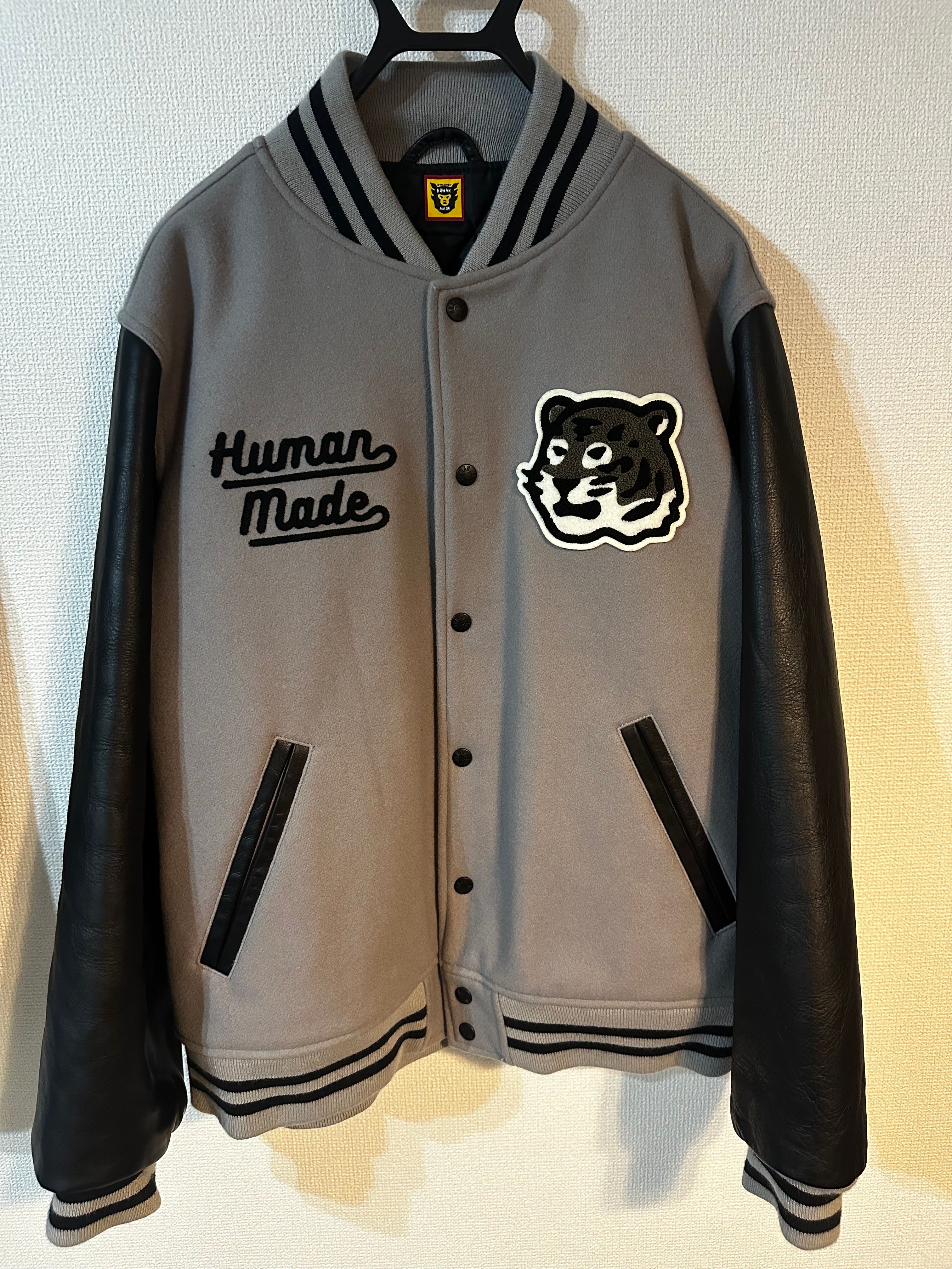 HUMAN MADE VARSITY JACKET "Gray"