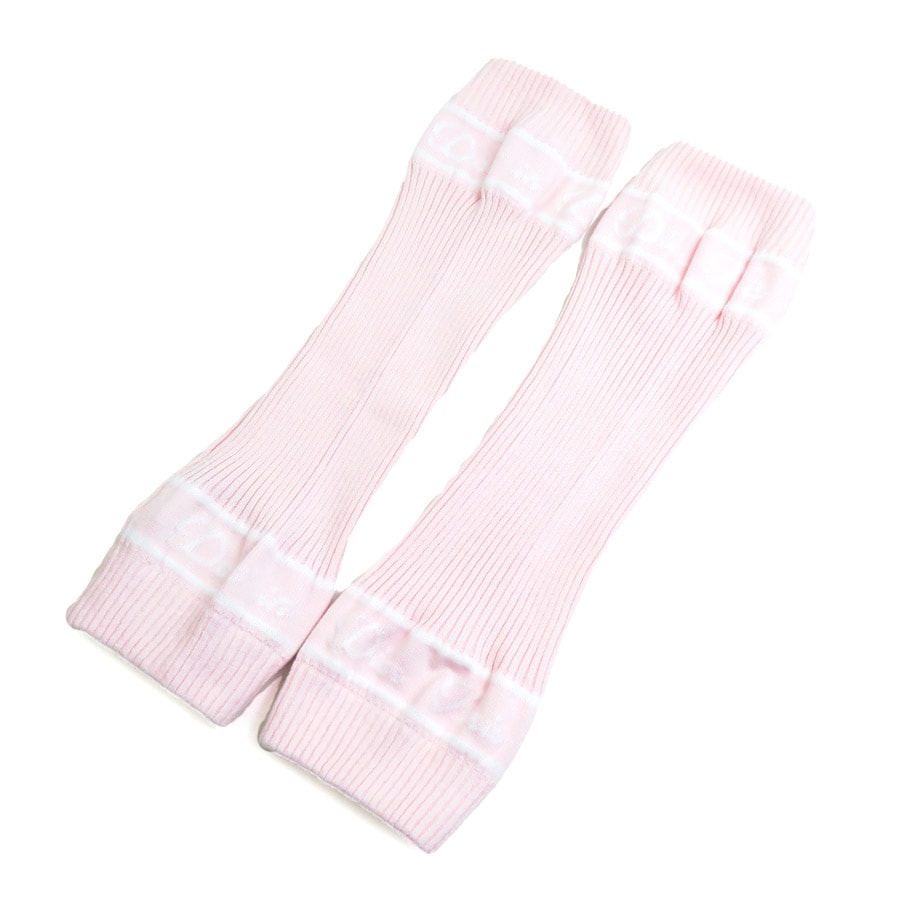 クリスチャンディオール Christian Dior レッグウォーマー コットン ピンク レディース【中古】 56952d