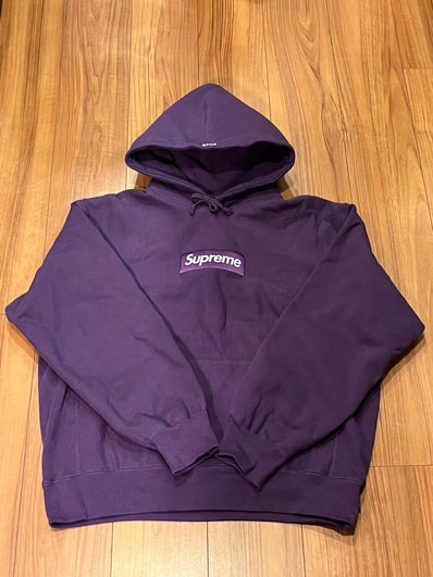 Supreme Box Logo Hooded Sweatshirt "Purple" (23FW)