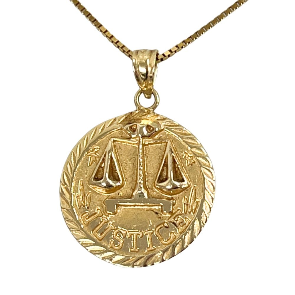 SUPREME シュプリーム Justice 14K ゴールドペンダント ネックレス 41317