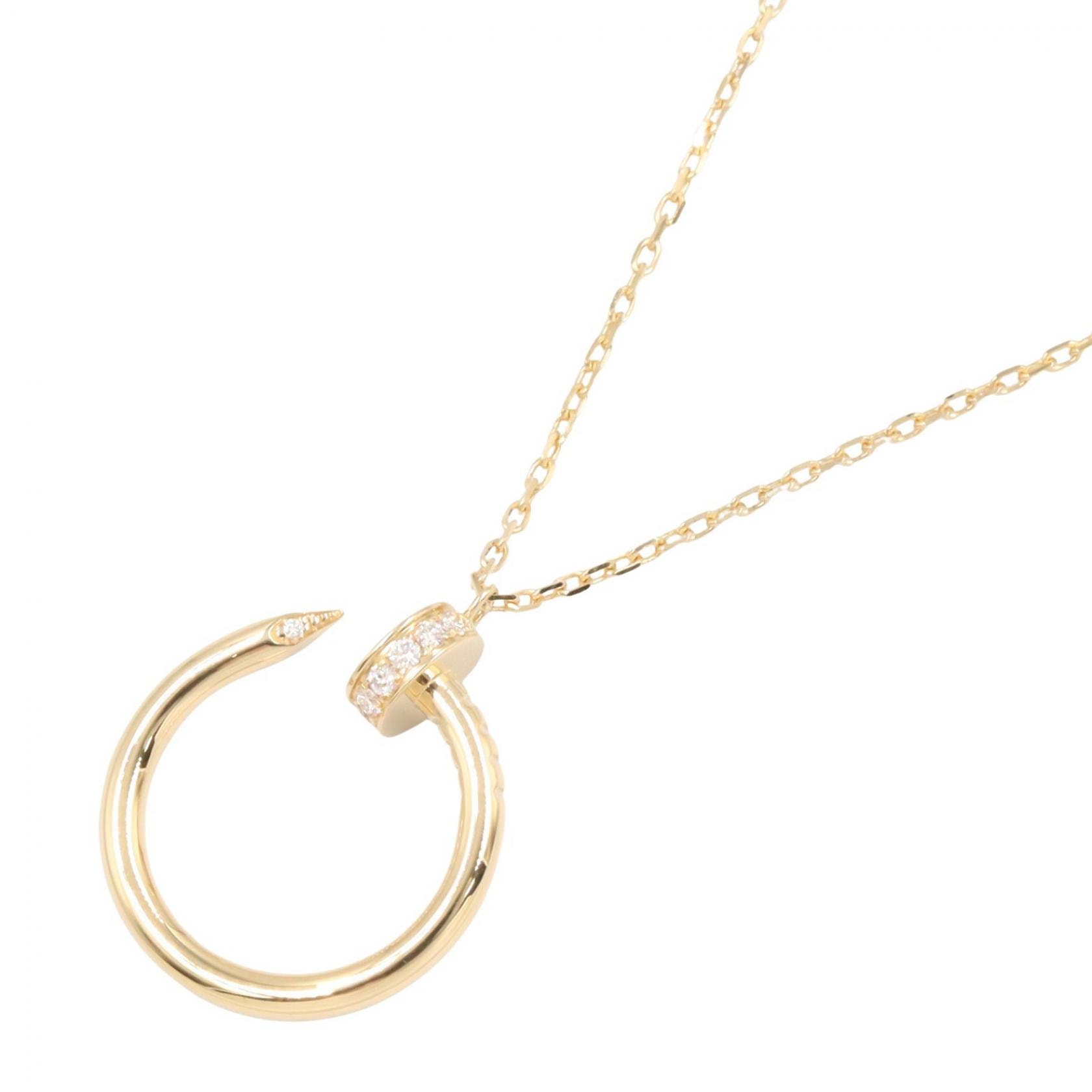 カルティエ CARTIER ジュストアンクル ネックレス ダイヤ ネックレス ジュエリー K18(イエローゴールド) ダイヤモンド レディース ゴールド系 / クリア系 B7224512 【中古】