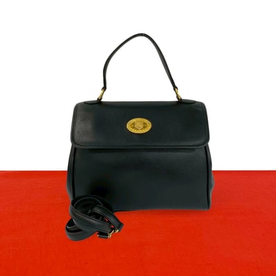 BURBERRY バーバリー シャドーホース ロゴ 金具 ノバチェック レザー ショルダーバッグ ブラック
32587