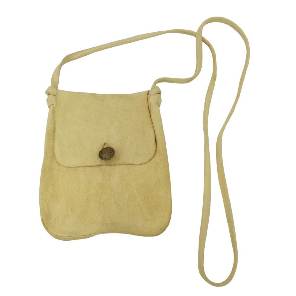 VISVIM ビズビム 0120303003009 MEDICINE BAG M メディスン スエード レザー ショルダー バッグ アイボリー【中古】