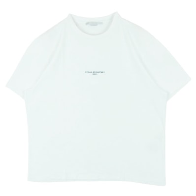 Stella McCartney ステラマッカートニー 2001. フロントプリント 半袖 Tシャツ ポルトガル製 ホワイト系 42【中古】