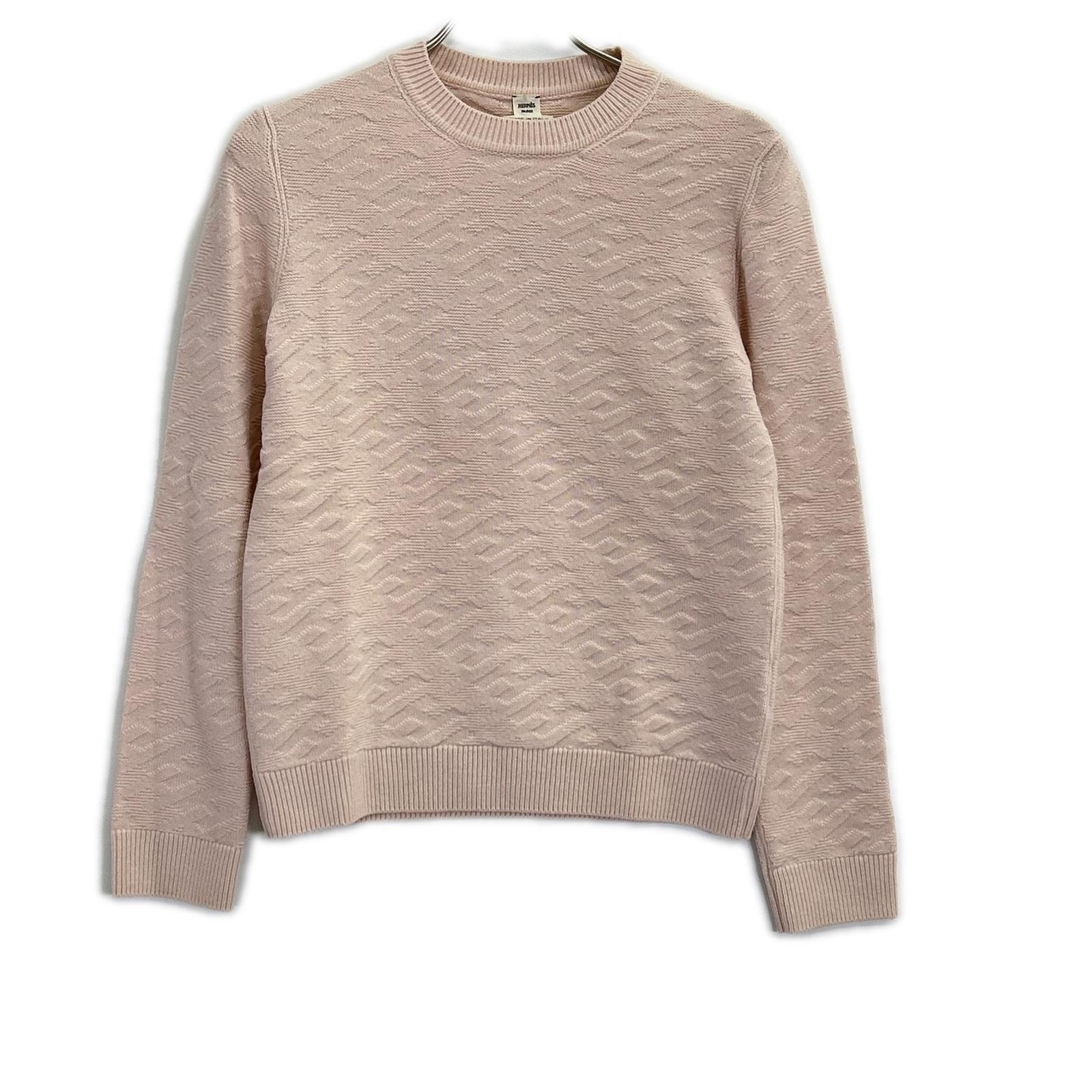 エルメス 2E2624DE LOUNGEWEAR VOYAGE Hロゴ ニットセーター 38