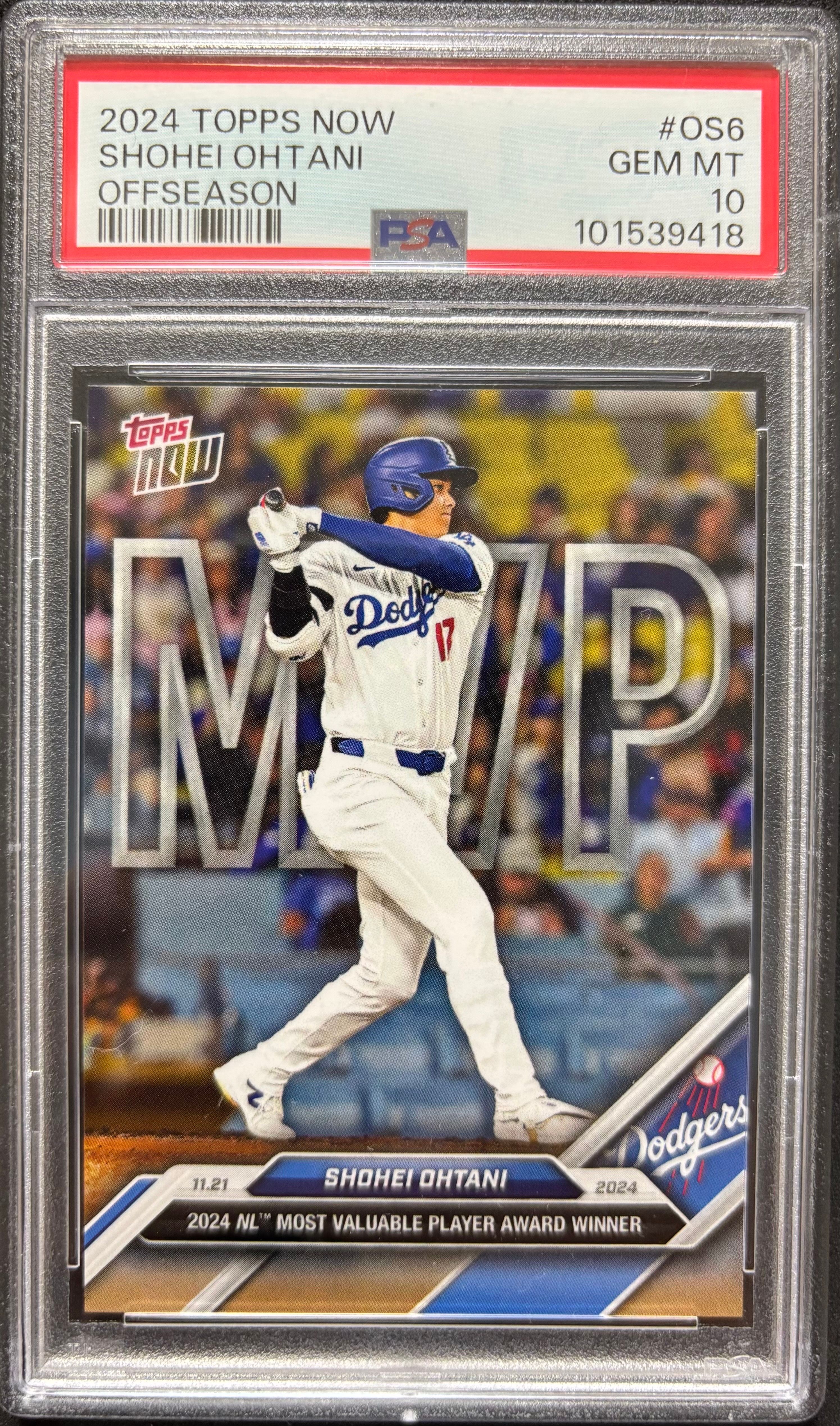 大谷翔平 [OS-6](2024 MLB トップスナウカード「LOOK FOR RELICS and AUTO-RELICS」)