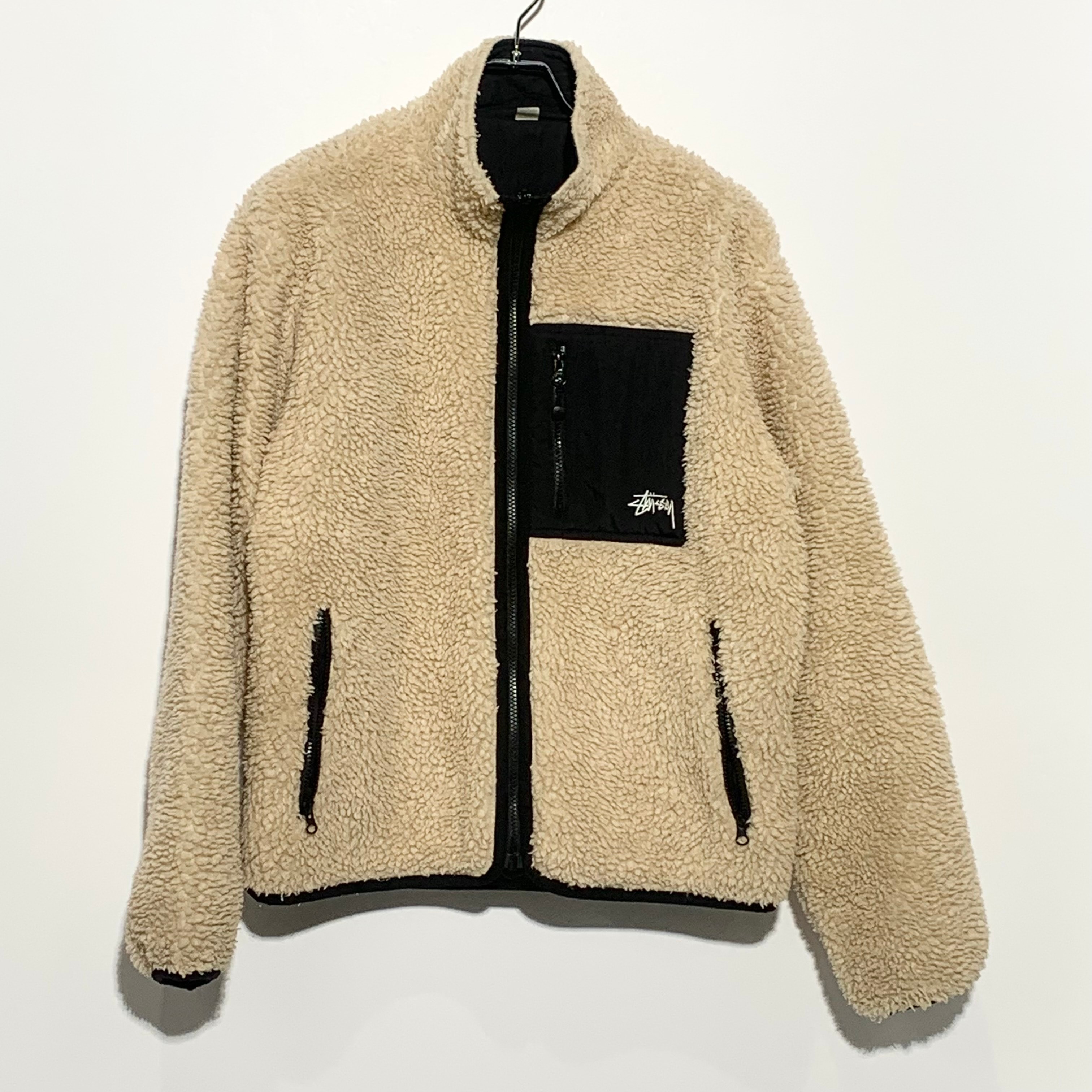 Stussy Sherpa Reversible Jacket "Beige"