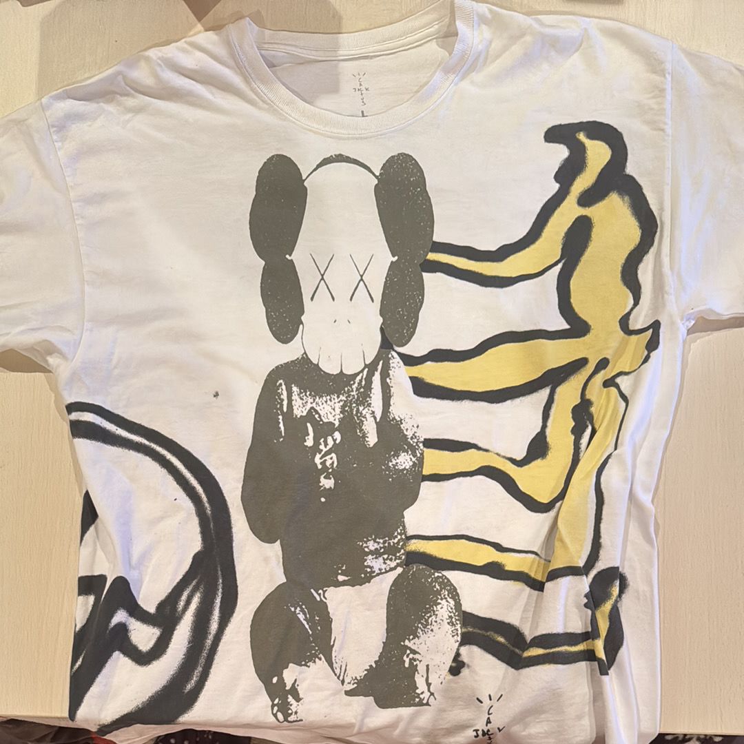 Travis Scott Cactus Jack x KAWS For Fragment Tee "White"