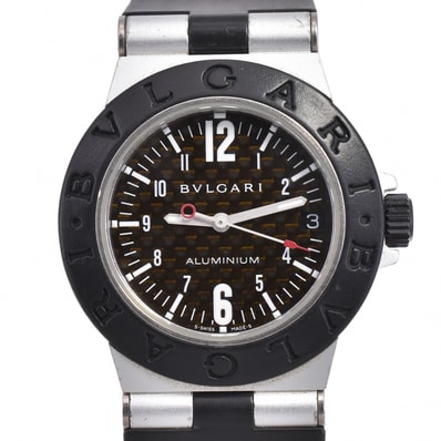 値下 ブルガリ BVLGARI AL32TA アルミニウム デイト クォーツ ユニセックス O#145906