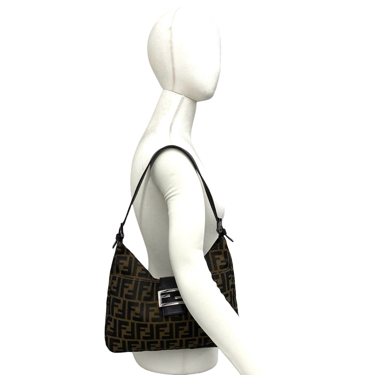 B (目立った傷や汚れなし)】FENDI フェンディ ズッカ FF 柄 キャンバス