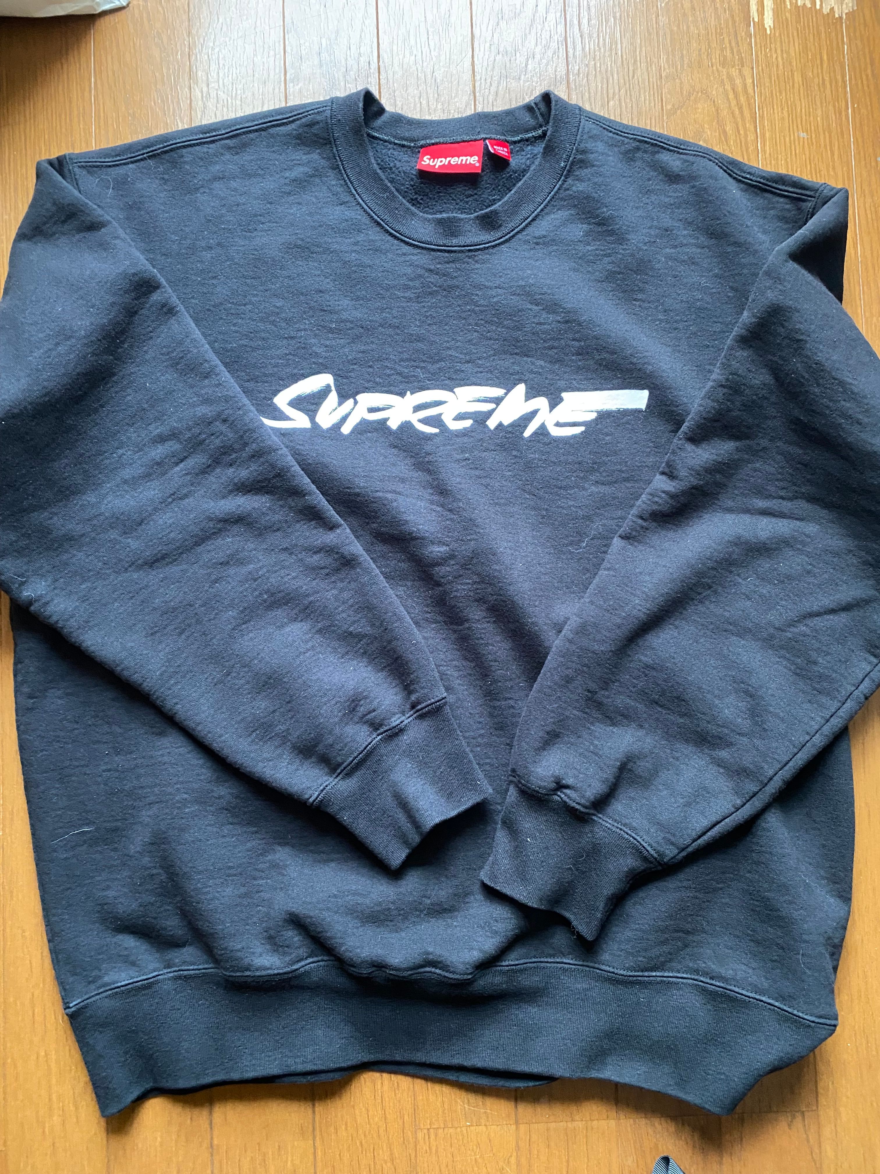 Supreme Futura Logo Crewneck "Black"