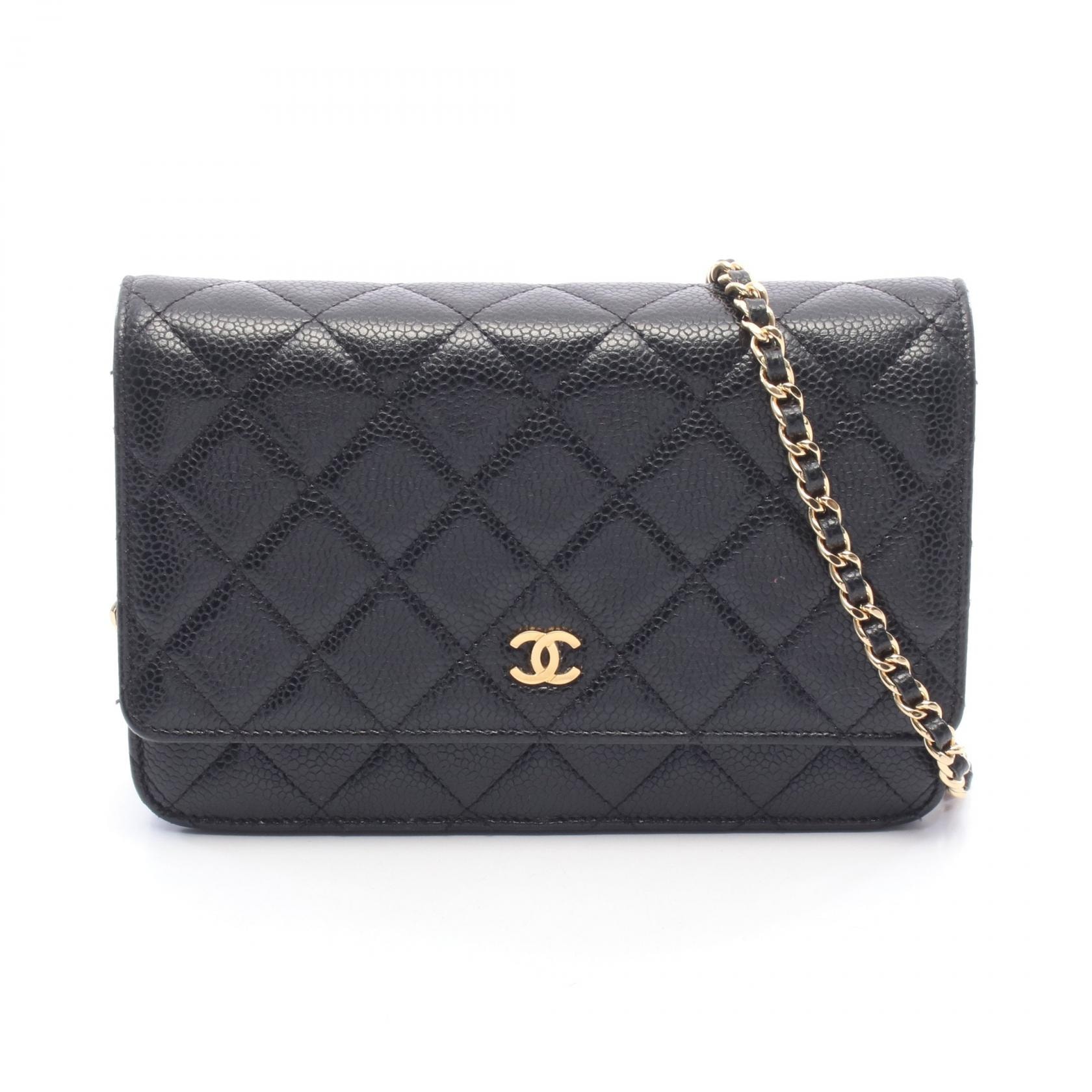 シャネル CHANEL マトラッセ ショルダーバッグ バッグ キャビアスキン(グレインドカーフ) レディース ブラック系 AP0250 【中古】