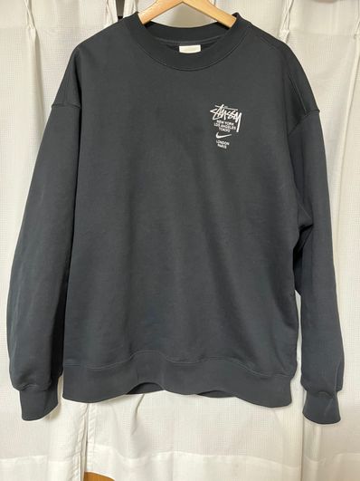 Nike x Stussy International Crewneck Sweatshirt (US Size) "Black" DC4198-010