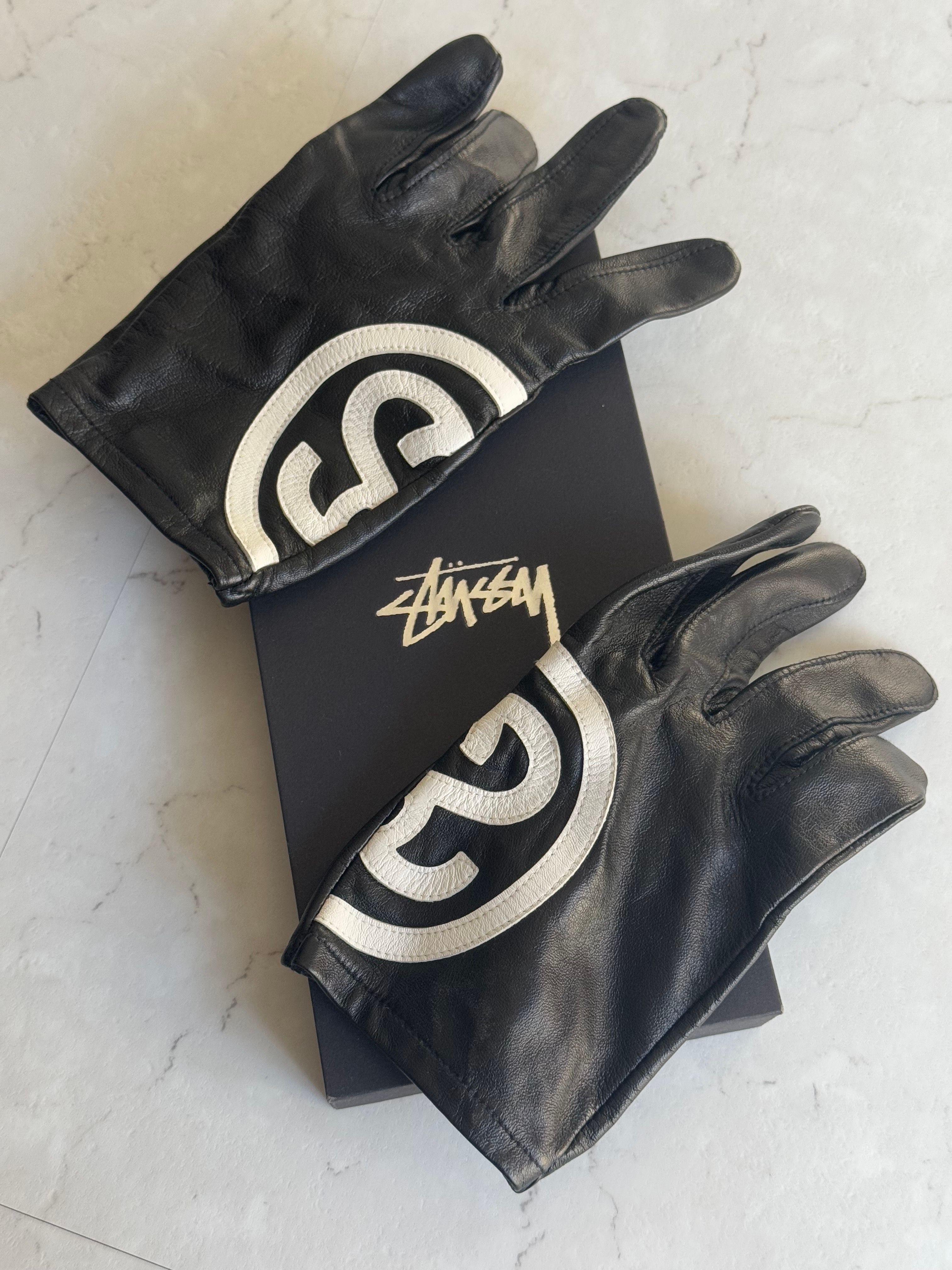Stussy Leather Bike Gloves 
